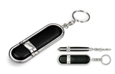 China Personalised Leather U Disk Pen Drive Password Protection for sale