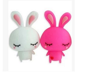 China Cartoon Silicone Rabbit Plastic USB Flash Drive USB Stick SGS for sale