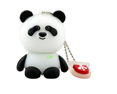 China Promotional USB Cartoon Bearcat 64gb Usb Flash Drive Panda Animal Flash Memory Stick Pendrive Gift for sale