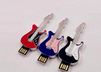 China Small Hi - Speed Jewelry Guitar Portable Usb Flash Drive 64gb Customed Logo for sale