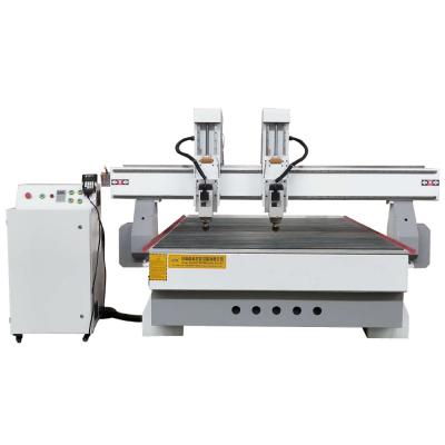 China Independent Hotels Two Heads Wood Engraving CNC Router Bi-Pile CNC Router for sale