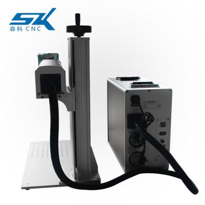 China SENKE Air Cooled Portable Fiber Laser Printing Machine Used For Glass /Metal /Acrylic Marking for sale