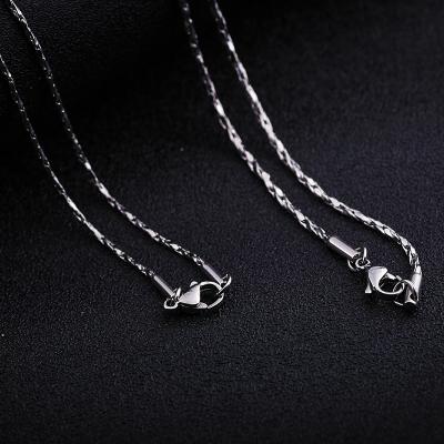 China Wholesale Chain Necklace E-Co Friendly For Men Women 18K Real Gold Plated Stainless Steel Chains for sale