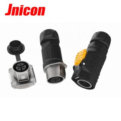 China MJ16 Metal Automotive Cable Connector To Panel Mount 3 Pin Connector For Automation for sale