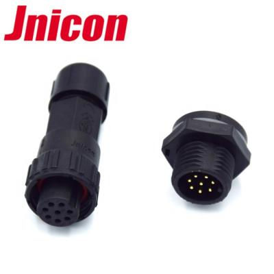 China M16 8pin Automotive Signal Connection Receptacle Waterproof Panel Mount Connector for sale