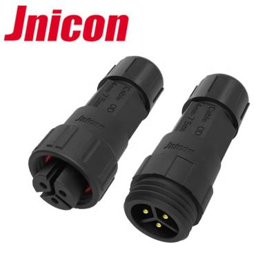 China Jnicon Industrial Automotive Threaded Plastic Waterproof Connector M16 Series for sale