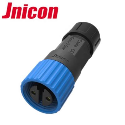 China Jnicon 2 Pin M15 IP68 Straight Automotive Waterproof Male Female Cable Connector For Street Lighting for sale