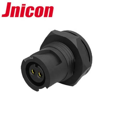 China Jnicon M12 Automotive Waterproof Bayonet Plug Electrical Panel Mount Connector To Solder Terminal for sale