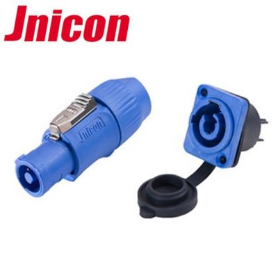 China Jnicon industrial chassis socket panel 3pins 300V ac male socket for led speakon connector for sale