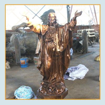 China Professional Bronze Supply The Original Christ Jesus Statue Casting Bronze Sculpture From Europe for sale