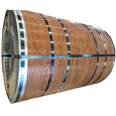 China WALL wood grain prepainted ppgi steel coil for roof tile for sale