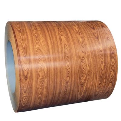 China Wood WALL 3d print ppgi exterior wood finish steel coils wood ppgi for sale