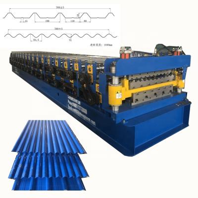 China Building Material Shops Three Step Aluminum Tile Roofing Sheets Roll Forming Machine for sale