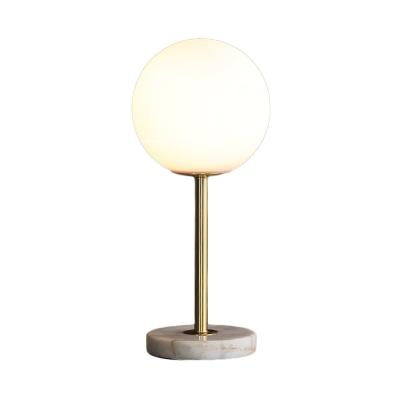 China Contemporary Portable Marble small lamp creative Warm Switch control bedroom glass modern warm light decoration bed star nightlight for sale