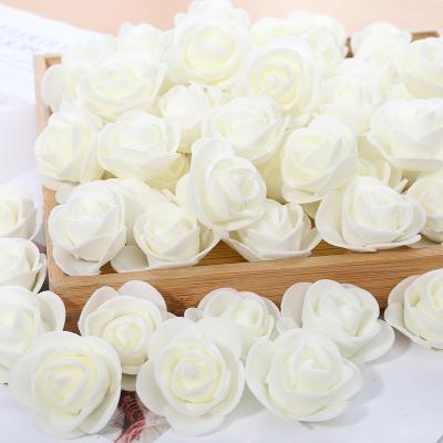 China 3.5cm Hot Sale PE Foam PE Foam Flower Bear Head Or Foam Flower Artificial Rose Flowers for sale