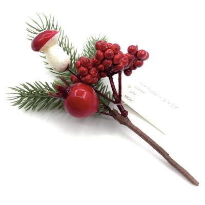 China Festival Wedding Christmas Decoration Artificial Pomegranate Fruit Branches Berries Stem Christmas Tree Props Foam Berry Home Festival Decoration for sale