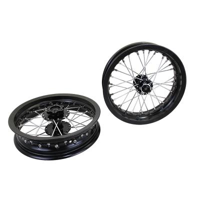 China High Quality Electric Bike or Motorcycle DWS001 14 Inch 36 Spoke CNC Alloy Racing Wheels Motorbike Wheels for sale