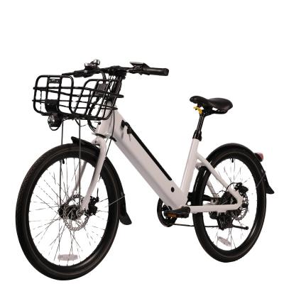 China New style 24 alloy CB001 28 inch 36V 250W aluminum ebike sharing style city bike management system city electric rental bike for sale