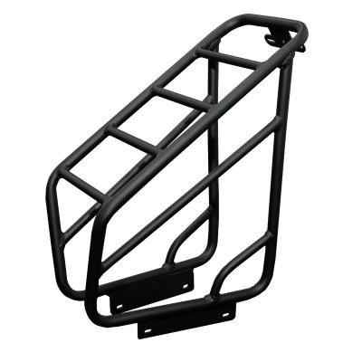 China Convenient Bike Fitted Bicycle Rack Matt Black Steel Trailer Parts Luggage Rack BR001 for sale