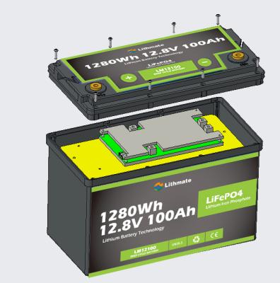 China Ion supplier lifepo4 12v 100ah openable battery lifepo4 Long life private label cover lithium batteries for sale