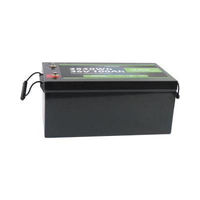 China Long Life Lifepo4 36 Volt AH Lithium Battery 100 Marine Lithium Battery 36v 100ah for sale