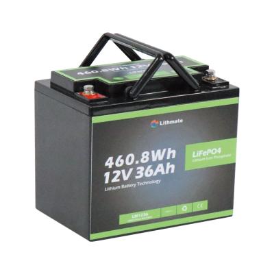 China Professional long life lithium ion battery lifepo4 battery bms manufacturer solar energy storage 12V 36Ah for sale