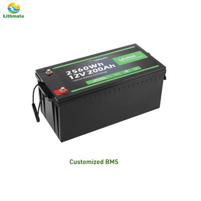 China Wholesale long life solar battery 12v 200ah lithium batteries for 12v solar systems for sale