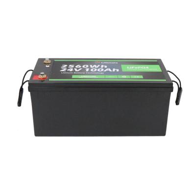 China Hot Sale 24V 100Ah LiFePO4 Lithium Ion Solar Battery Pack Long Life for Solar Powered Power Tools//Electric Vehicles for sale