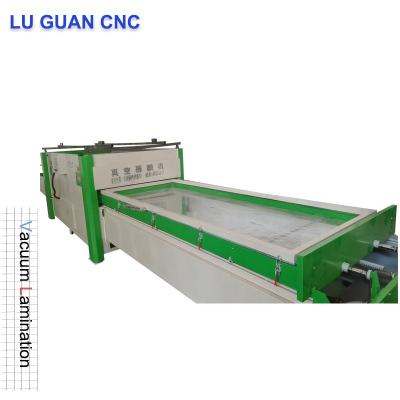 China High Low Pressure Vacuum Machine Wood Furniture Lamination Production Line Double Worktable Laminating Machine for sale