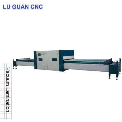 China Furniture Double Working Table Automatic Vacuum Laminating Machine Woodworking Machinery for sale