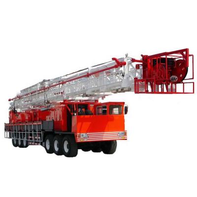 China energy & 750HP workover mining rig truck-mounted drilling rig ZJ30 for sale