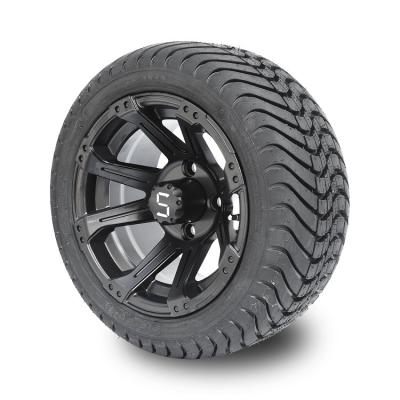 China La calle 12 y 215/35-12 la pulgada Matte Black Wheels del carro de golf cansa el modelo DOT Rated del perno 4x4 en venta