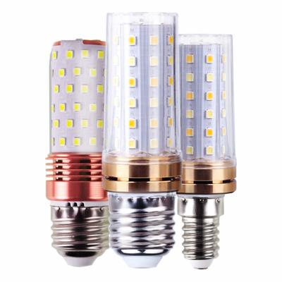 China Hotel Super Bright E14 /E27 LED Corn Bulb Tricolor - Dimming 12W/16W Indoor Chandelier Use for sale