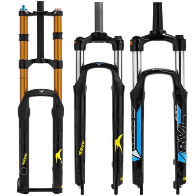 China Cruisers 29er mtb fork with aluminum material double / single crown and bicycle air / coil fork for sale