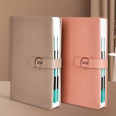 China Printed Notebook 2022 Student Diary Daily Buckle Notepad Office Sketchbook Stationery Notebooks and Planner A5 Organizer Diary for sale