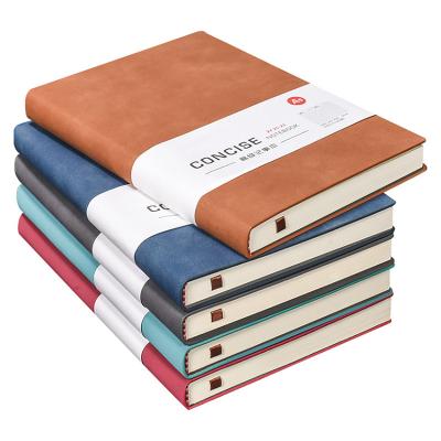 China Custom Leather Hard Packing PU Material A5 Cover Notebook With Pen Holder For Dairy 2021 for sale