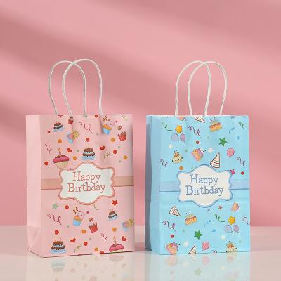 China China Supplier Recyclable Custom Logo Kraft Paper Bag With Rope Handle Custom Logo Paper Bag for sale