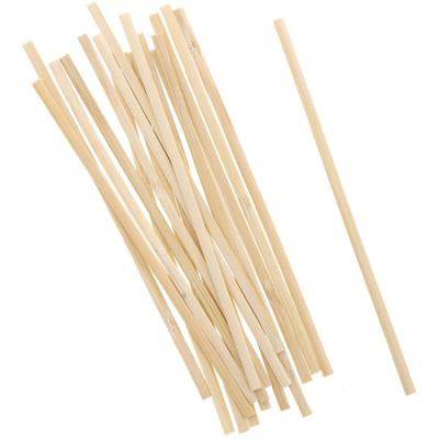 China Sustainable Biodegradable Bambus Round Tea Sugar Disposable Opp Package Bamboo Flat Flavored Coffee Stirrer For Tea Drinks for sale