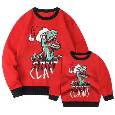 China Funny Dinosaur Men Women Kids Christmas Sweaters Anti-Shrink Toddler Couples Parent-child Family Ugly Christmas Sweater Sweaters 2022 for sale