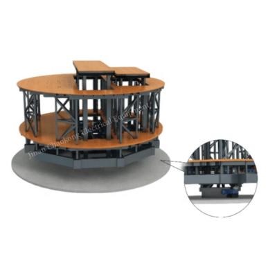 China CRANES Graphic Round Stage Platform For Parties And Exhibitions Rotating Elevator Stage for sale