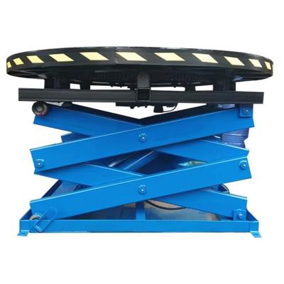 China Car Lift 360 Degree Display Rotating Type Turntable Hydraulic Display Car Garage Platform Car Garage Platform Electrohydraulic Scissor Lift Stage for sale