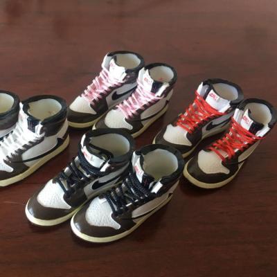 China TS Travis Scott Crossover AJ1 Hi OG Sneaker 3d Plastic Key Chain for sale