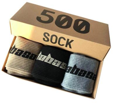 China 2020 antibacterial yeezy women's popular calabasas socks brand hip-hop socks 500 long for sale