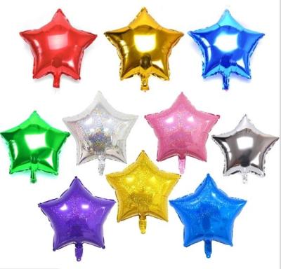 China Promotional Toy 18 Inch Gold Colored Star Foil Balloons for sale