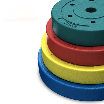 China Fitness Competition Weightlifting Barbell Color Rubber Bumper Plate Me Sports Weightlifting Cement Dumbbell Weight Environmental Friendly Flat for sale