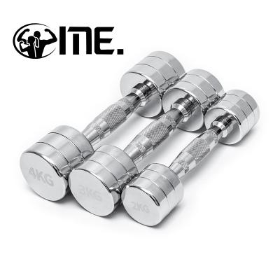 China Rubber Covered Dumbbell I SPORT 2.5kg-80kg Rotating Stainless Steel Dumbbell for sale