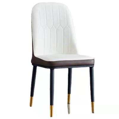 China Wholesale Modern Nordic Style Upholstered PU Leather Modern Room Dining Chair for sale