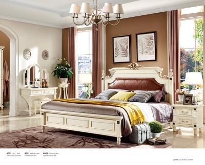 China (Size) Simple Style Master Bedroom Furniture King Size Bed Leather Adjustable American Sofa Bed Set for sale