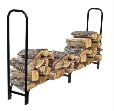 China Outdoor Indoor Truss Iron Metal Frame Fire Logs Chimney Firewood Holder Log Rack For Fireplace for sale