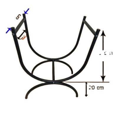 China Heavy Duty Truss Fireplace Log Rack Log Carrier Firewood Rack for sale